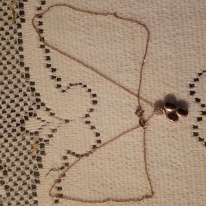 Genuine amethyst and white topaz necklace